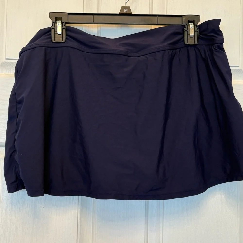 Navy Blue Skirted Swim Bottom XXL - Picture 1 of 5